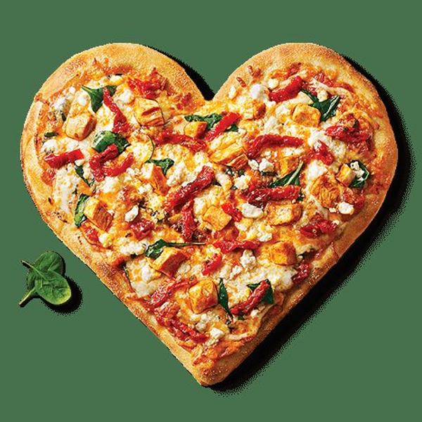 Heart Shaped Pizza for Valentine's Day